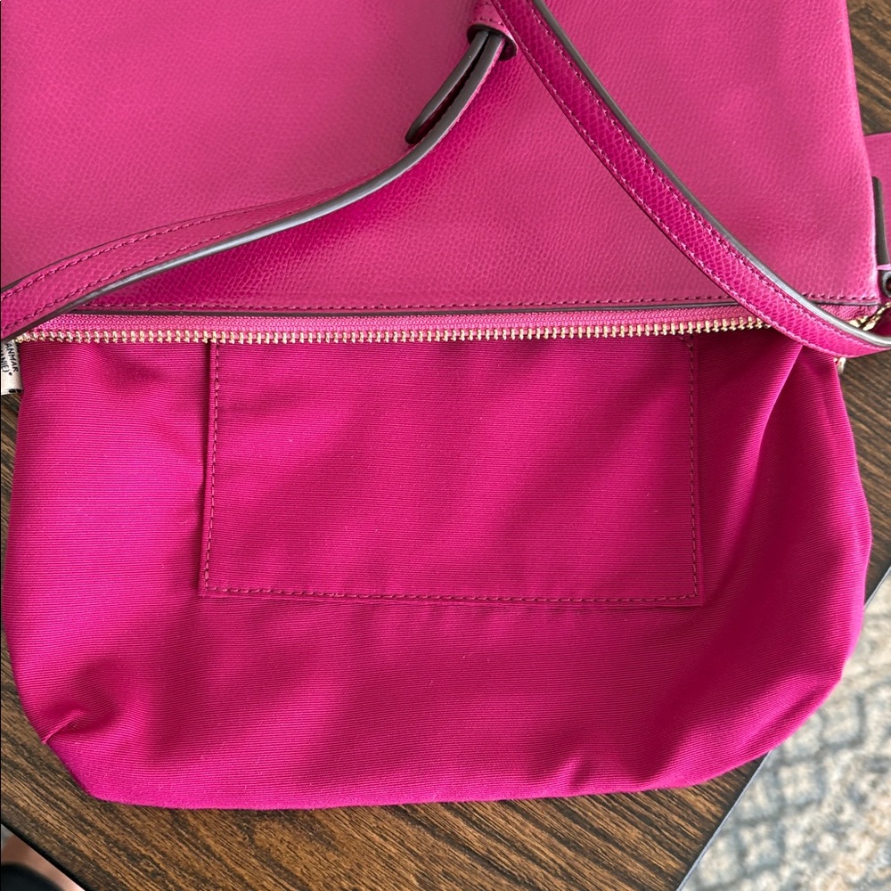 Coach East/West Pop Sunset Red Crossbody Including Removable Coach Pouch - Picture 9 of 12